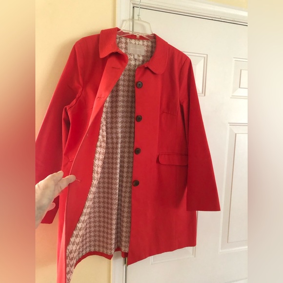 Banana Republic Red Women's Swing Coat - Picture 2 of 8
